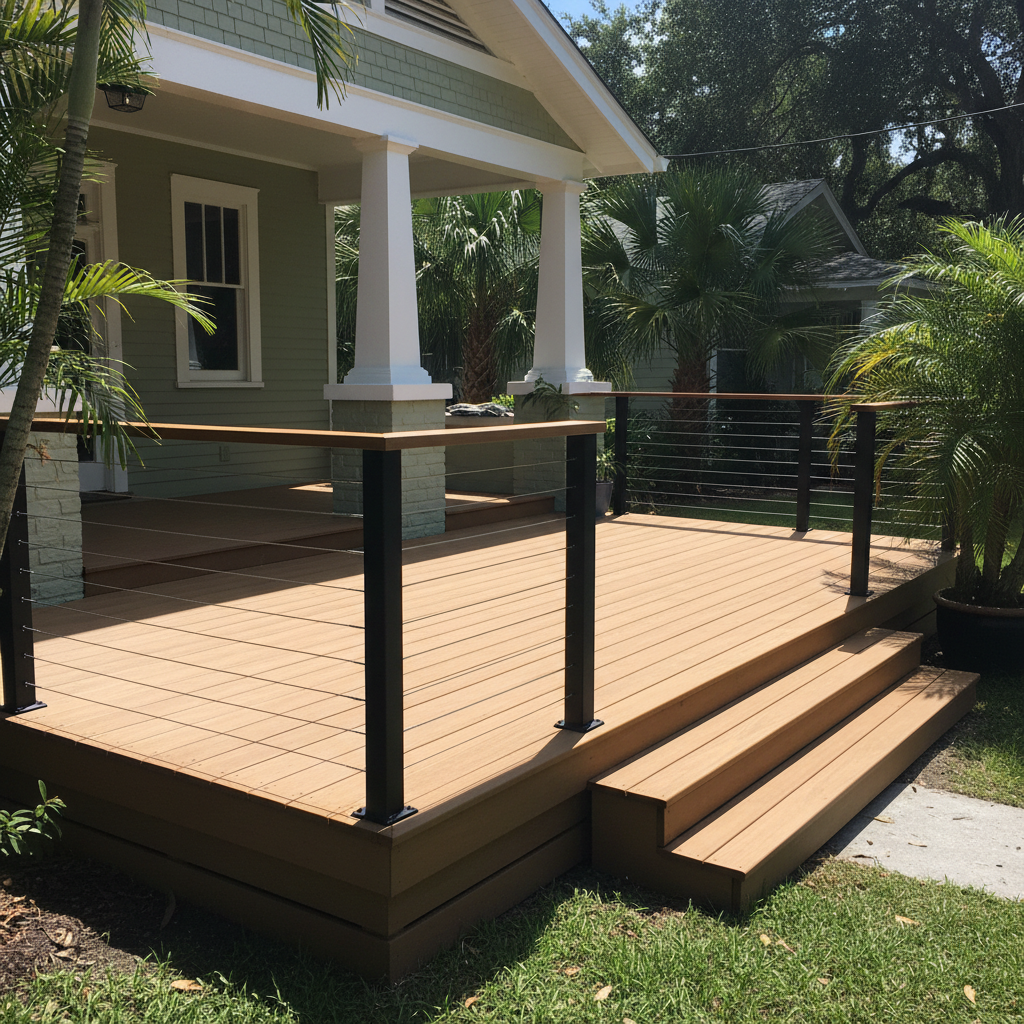 Custom Deck Design completed by Apex Deck Solutions in Largo, FL