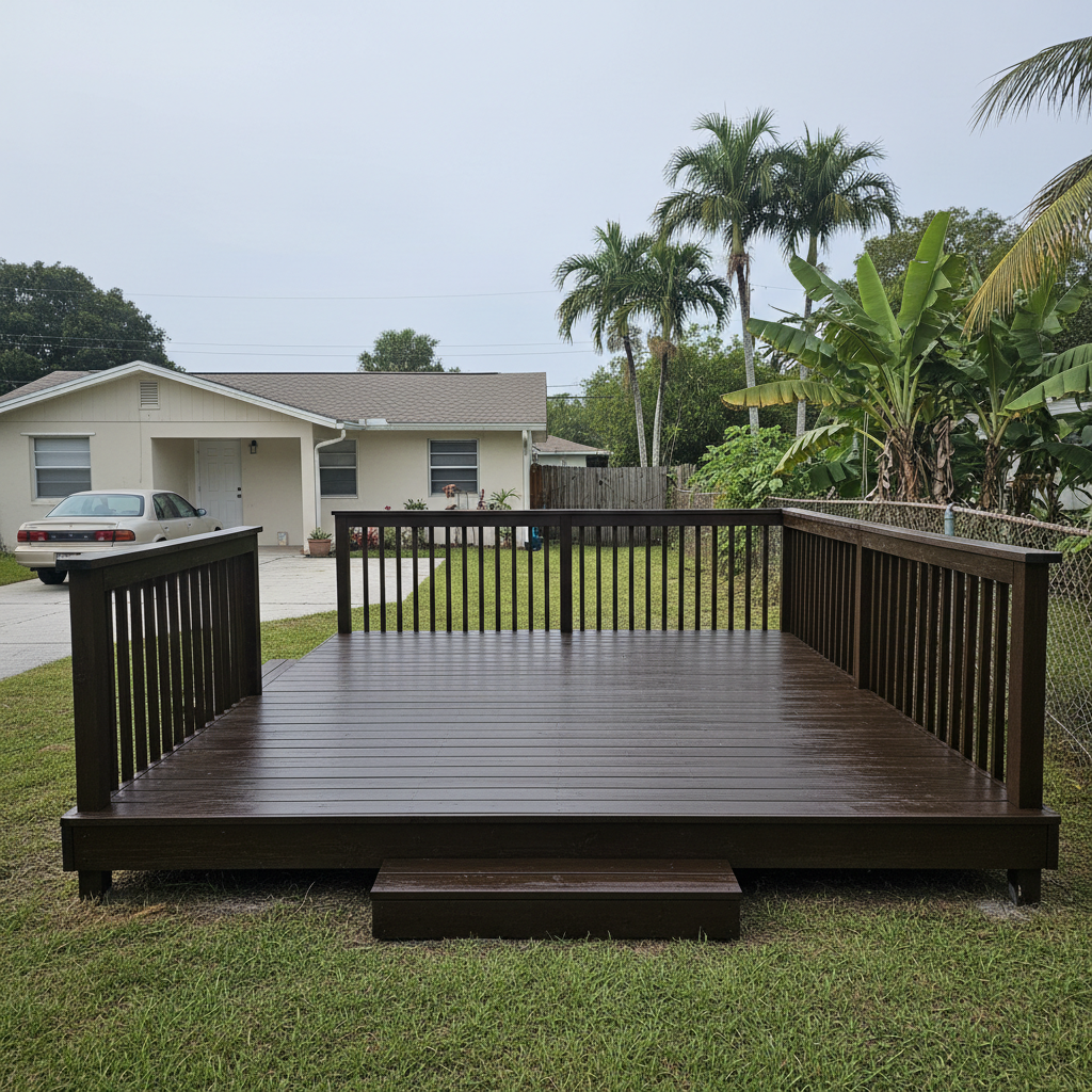 Custom Deck Design completed by Apex Deck Solutions in Clearwater, FL